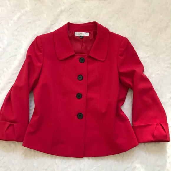 Tahari Jackets & Blazers - Tahari Red Blazer Jacket Sz 10P